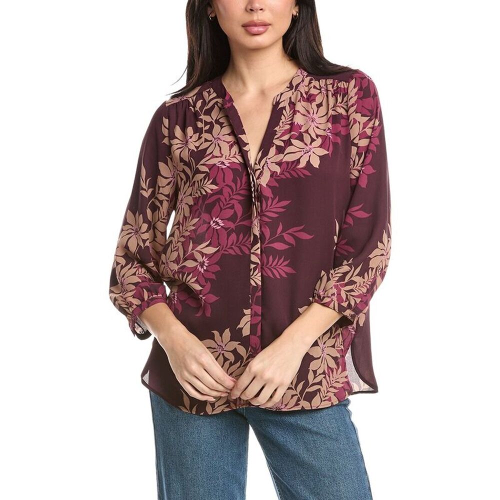 Nydj Womens  Pintuck Blouse